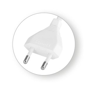 Priključni kabel H03VVH2-F 2X0,75 L=2 m, bijeli