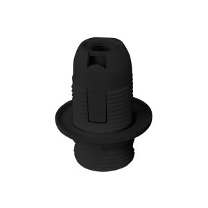 Grlo E14 plastično crno, za luster