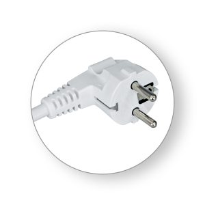 Priključni kabel H05VV-F 3G1,5 L=3 m, bijeli