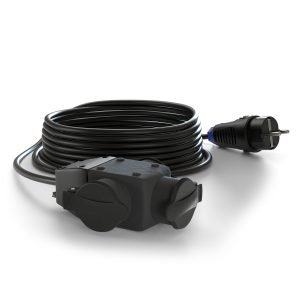 Produžni kabel – šuko H07RN-F 3G1,5 L=10m s trostrukim razdjelnikom IP44