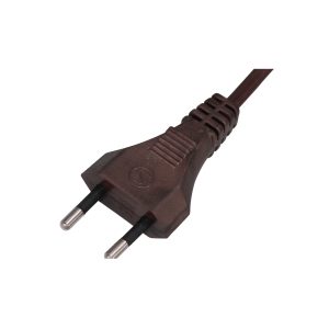 Priključni kabel H03VVH2-F 2X0,75 L=2 m, smeđi
