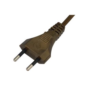 Priključni kabel H03VVH2-F 2X0,75 L=2 m, zlatni