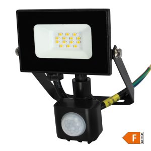 LED reflektor sa senzorom SMD 10W, 6500 K, crni