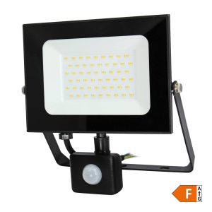 LED reflektor sa senzorom SMD 50W, 4000 K, crni