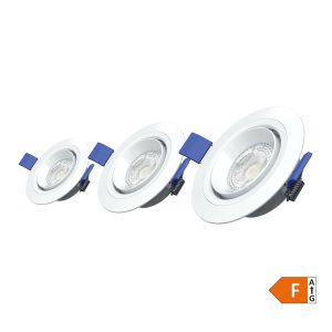 LED downlight s podesivim nagibom 5W, 4000 K, 3 kom
