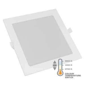 LED panel 24W, kvadratni ugradbeni, CCT sklopka