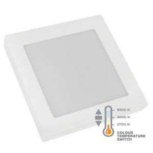LED panel 24W, kvadratni nadgradni, CCT sklopka