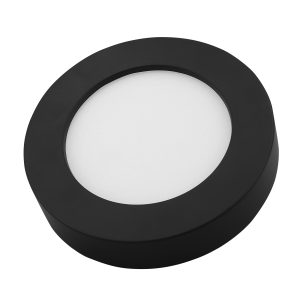 LED panel 12W, okrugli nadgradni, CCT sklopka, crni