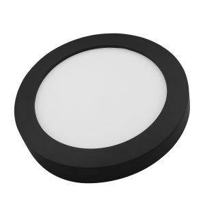 LED panel 24W, okrugli nadgradni, CCT sklopka, crni