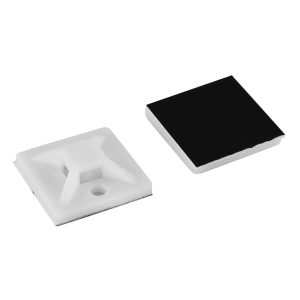 Samoljepljivi držači vezica 30x30mm, 25 kom