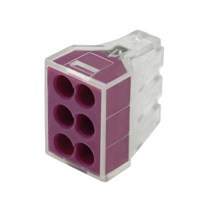 Brzi konektor za pune vodiče 6-struki, 0,75-2,5 mm2, 10 kom