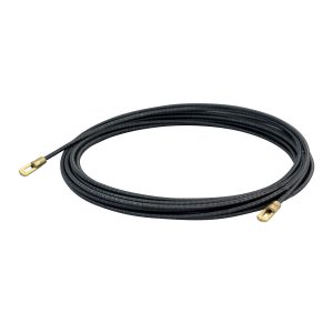 Čelična sajla za uvlačenje kabela 4mm 5m, crna
